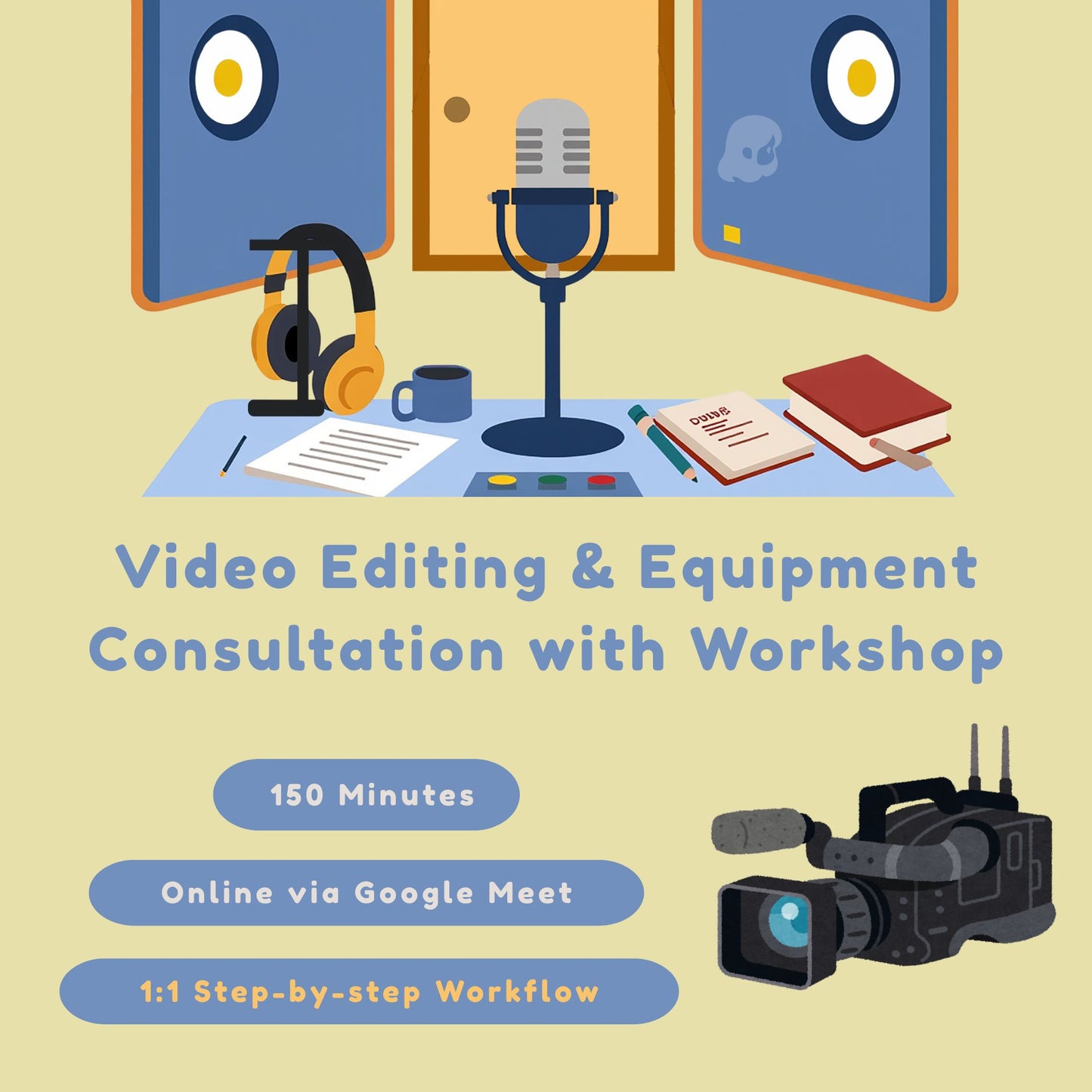 Video Editing & Equipment Consultation with Workshop
