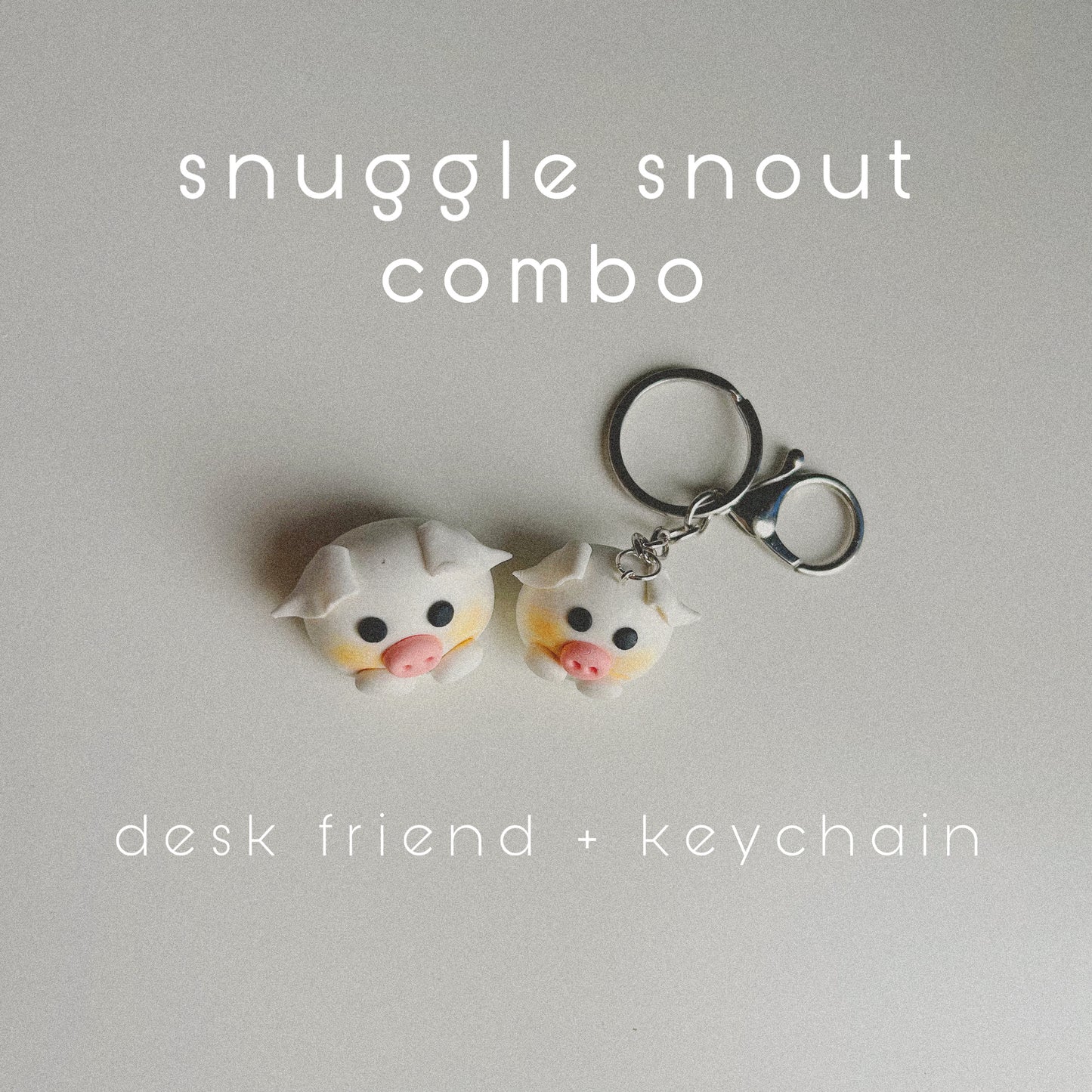 Snuggle Snout Combo: Keychain + Desk Friend