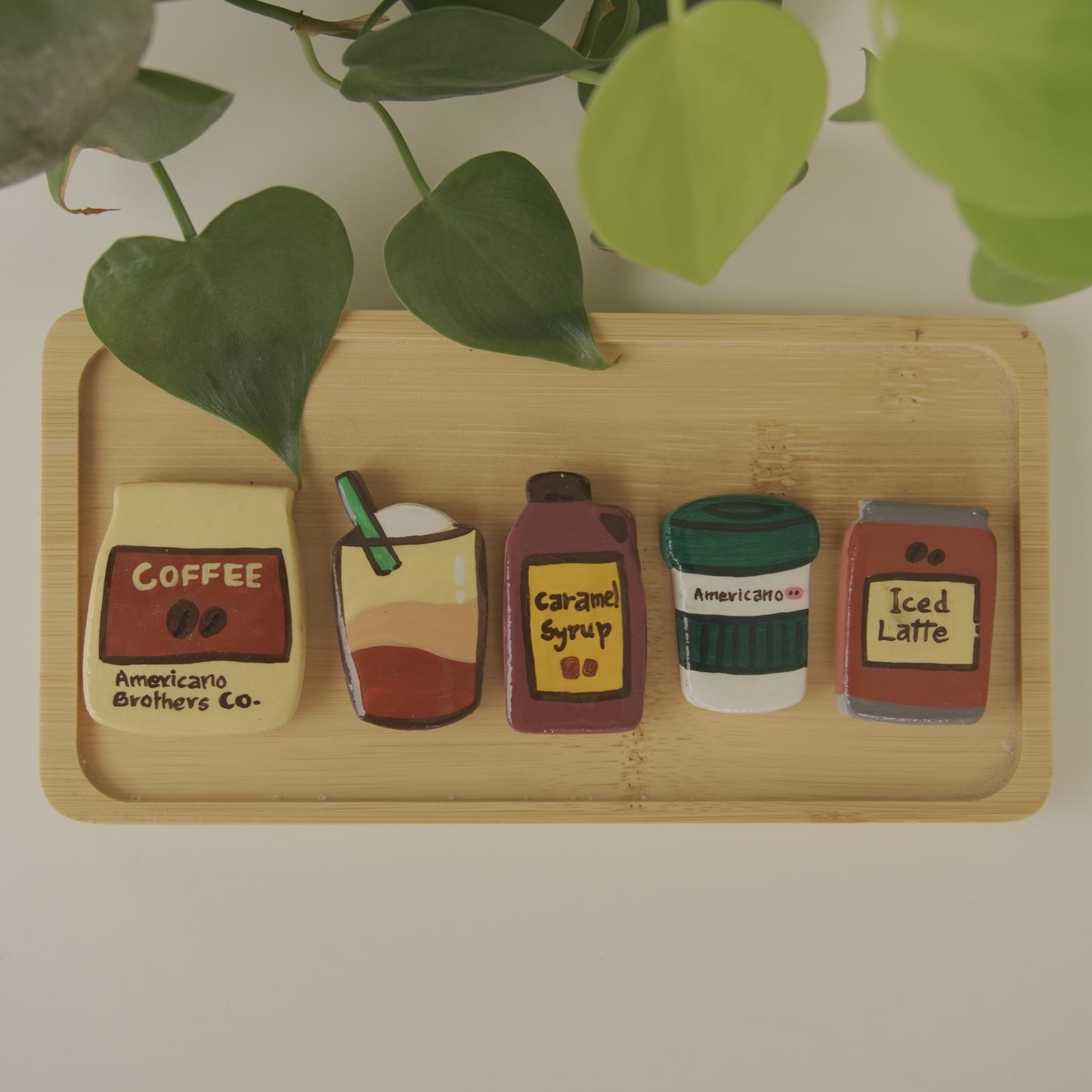 Clay Magnets Set of 5 - Choose Your Theme