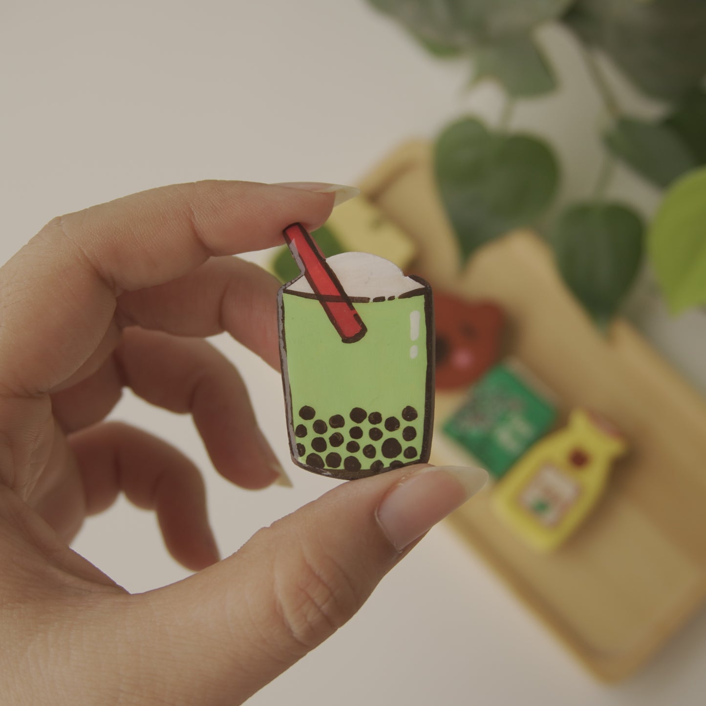Single Clay Magnet