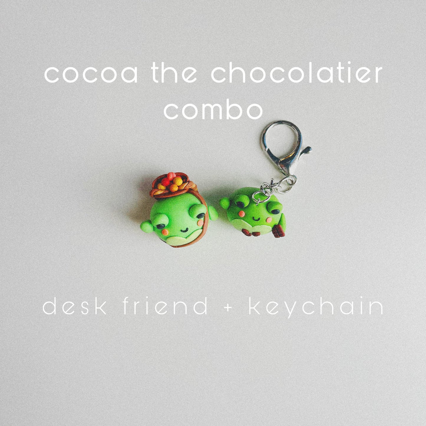 Cocoa the Chocolatier Combo: Desk Friend + Keychain