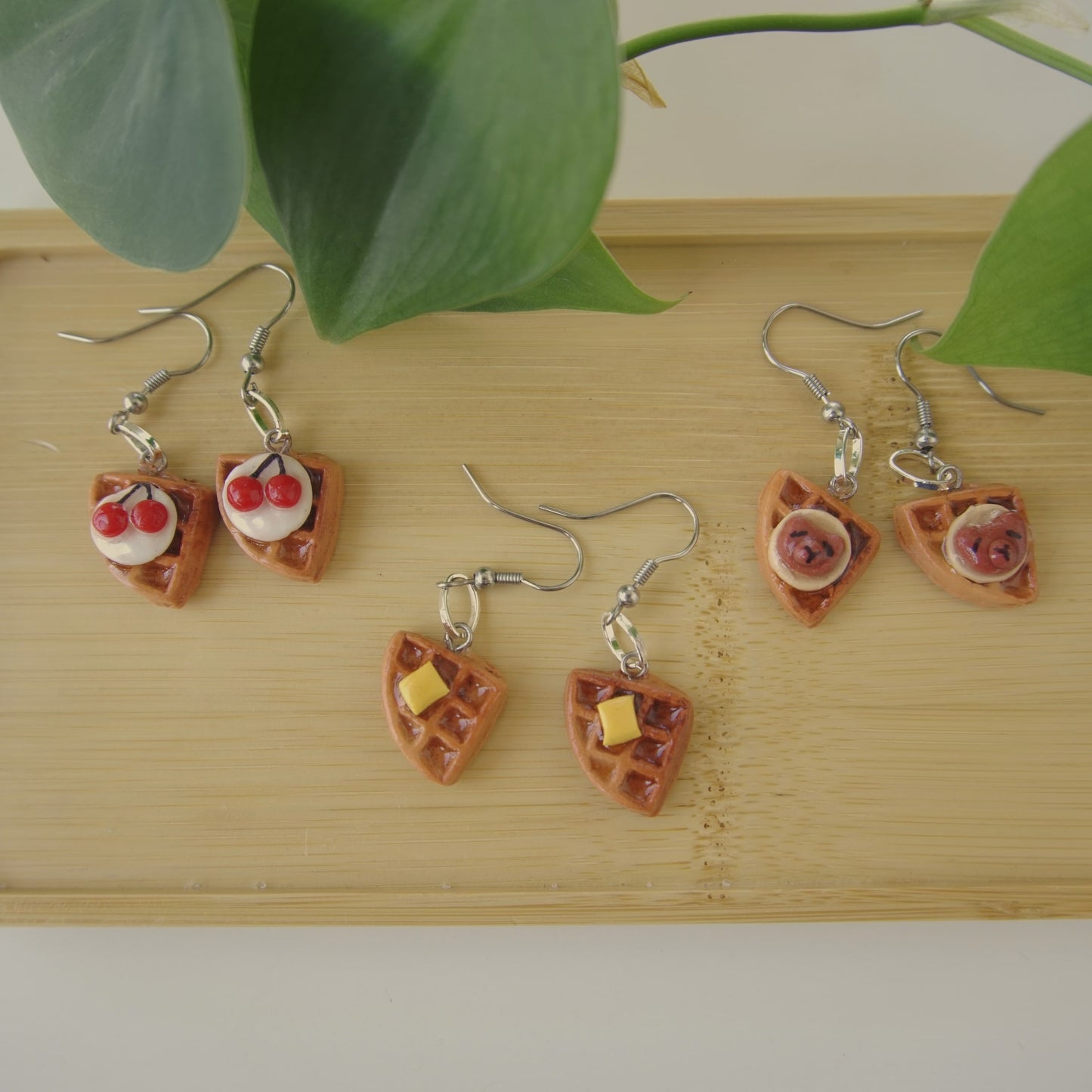 Waffle Earrings