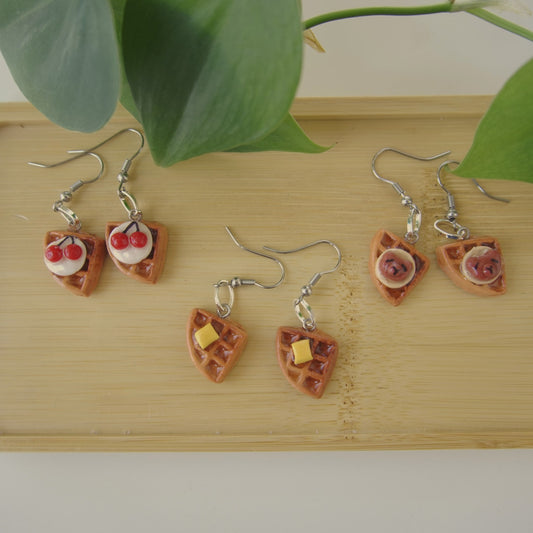 Waffle Earrings