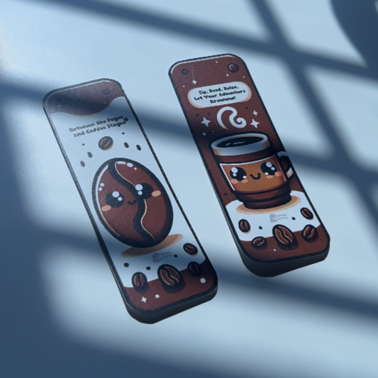Coffee Theme Bookmarks - Set of Two