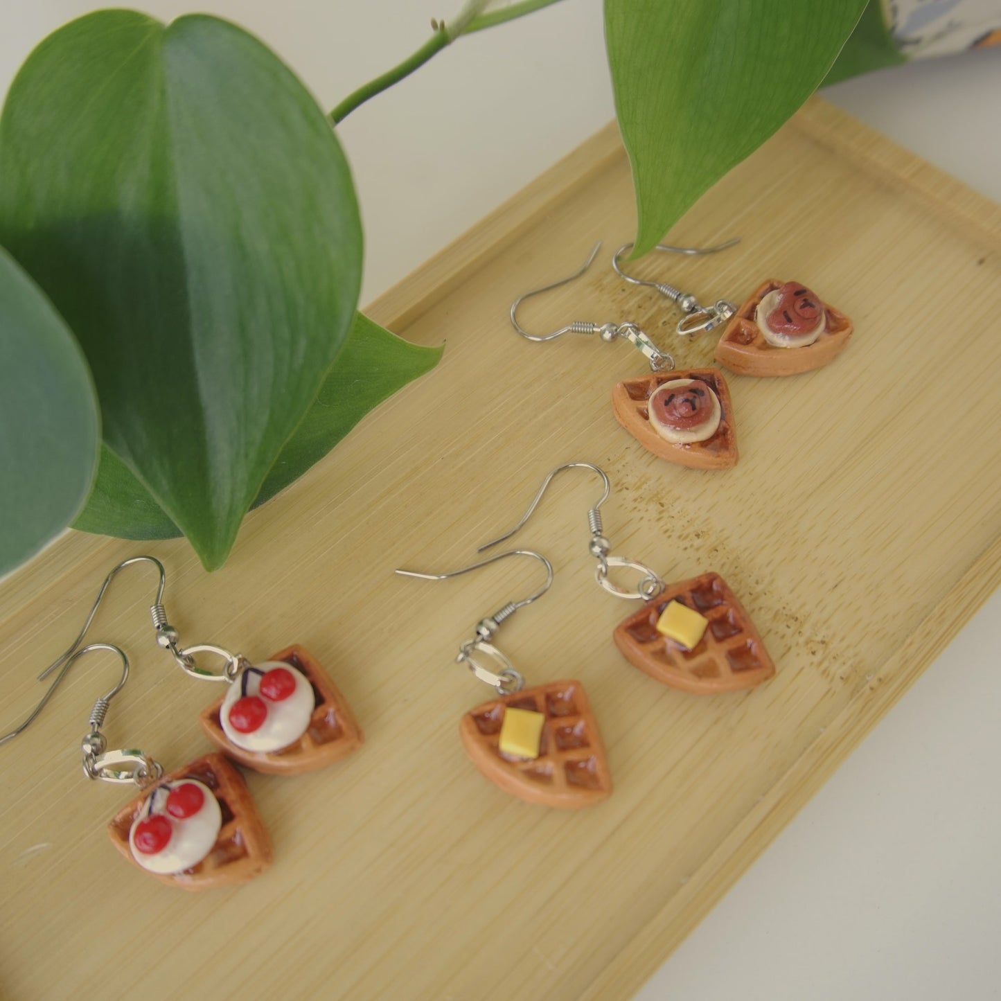 Waffle Earrings