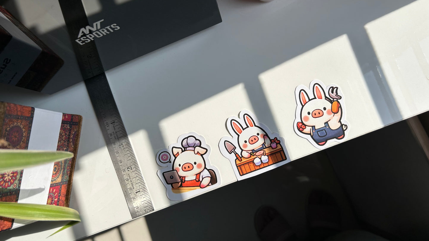 Snuggle Snout Sticker (Set of 6)