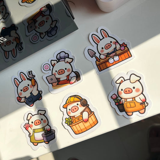 Snuggle Snout Sticker (Set of 6)